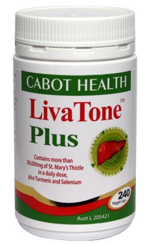 Cabot Health, Livertone Plus Turmeric, 240 Capsules