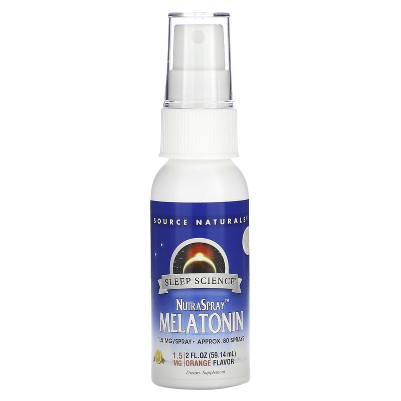 Source Naturals NutraSpray Melatonin Natural Orange Flavor 2 fl oz (59.14ml)