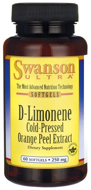 Swanson, D-Limonene, Orange Peel Extract , 250 mg , 60 Softgels