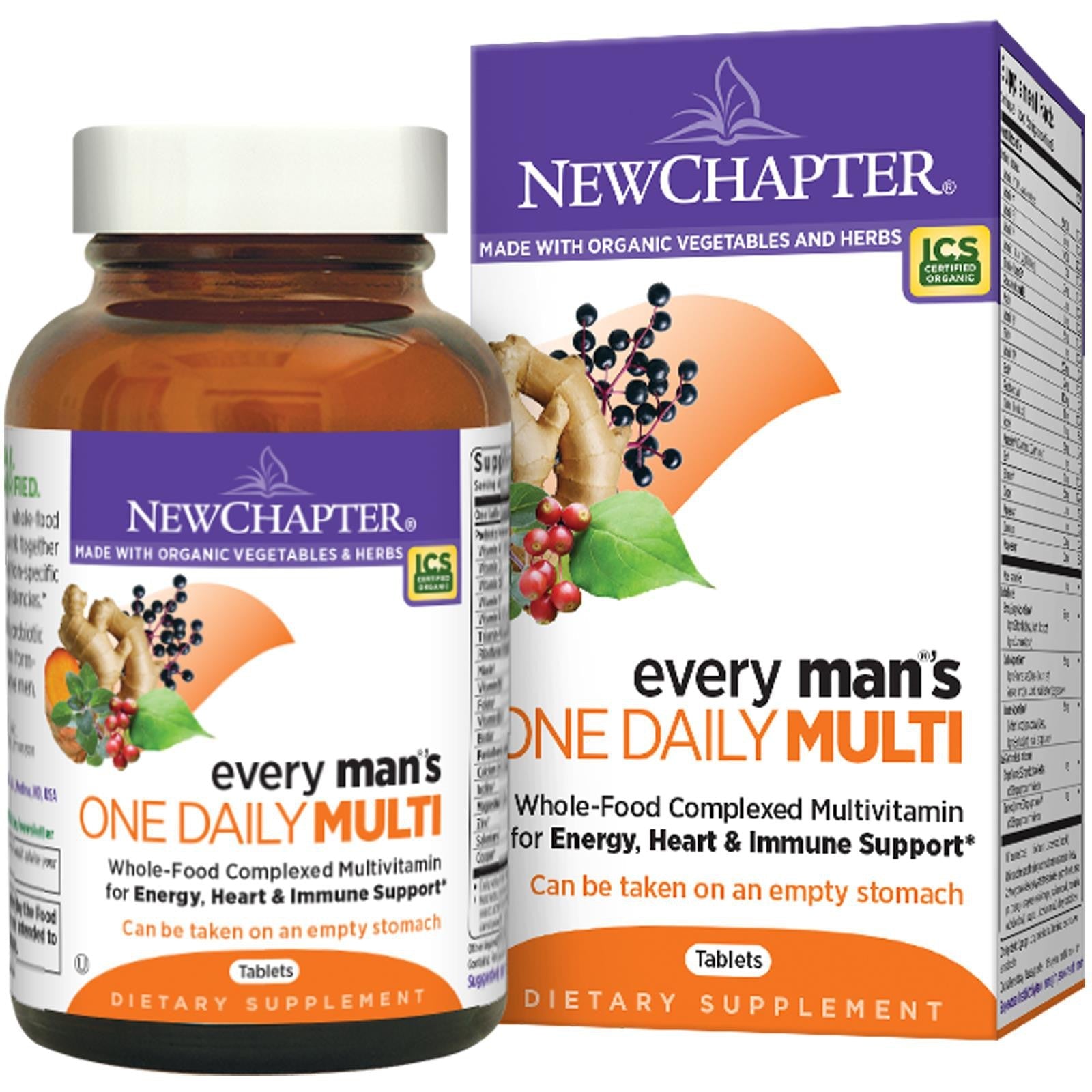 New Chapter, Every Man's One Daily Multivitamin, 96 Vegetarian Tablets