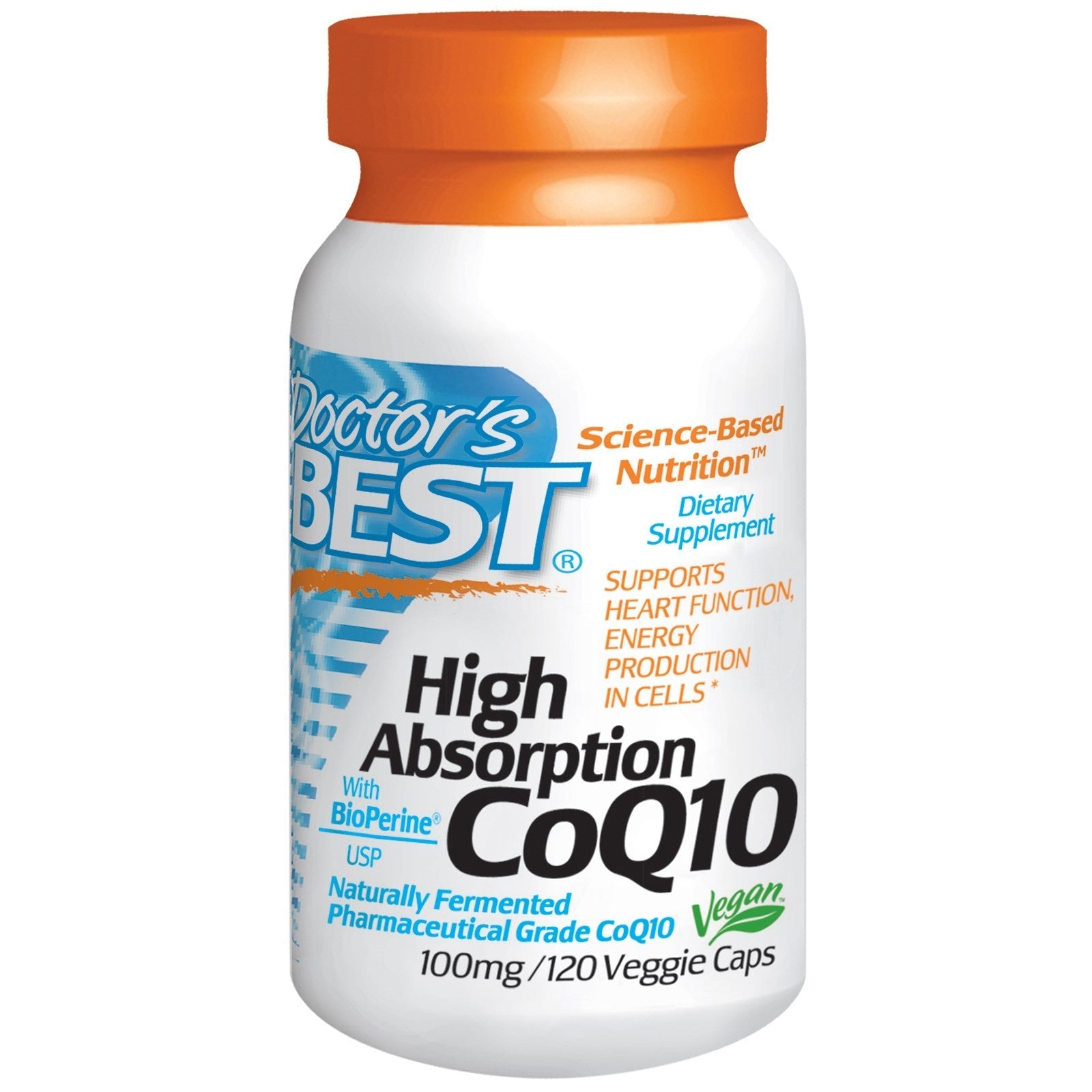 Doctor's Best CoQ10 with BioPerine 100mg 120 Veggie Caps