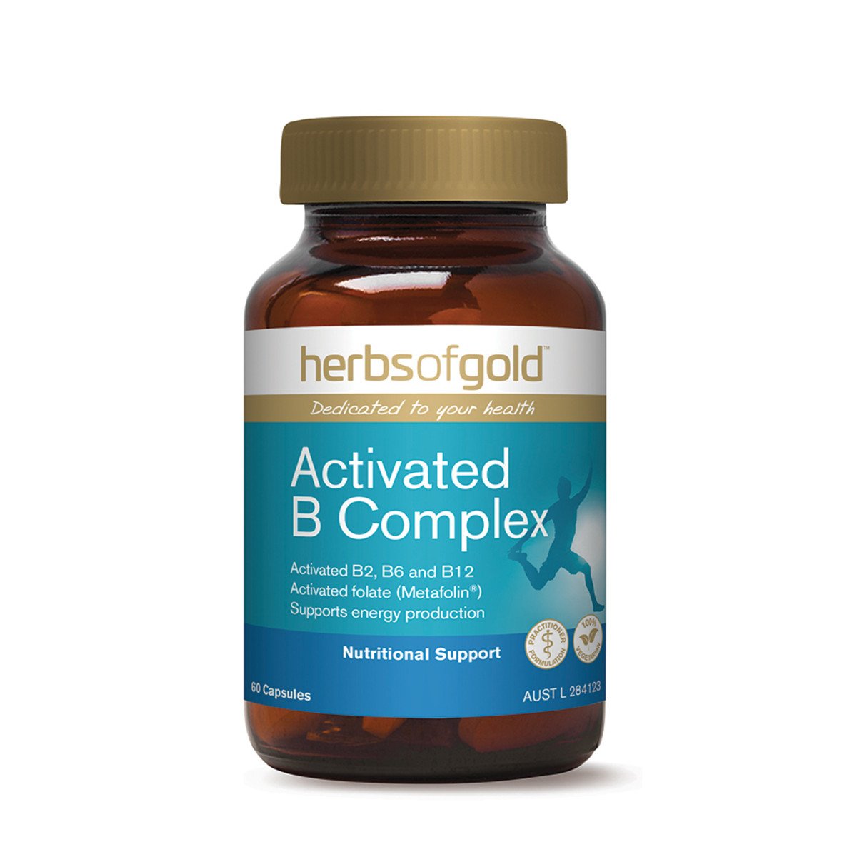 Herbs Of Gold Activated B Complex 60 Capsules