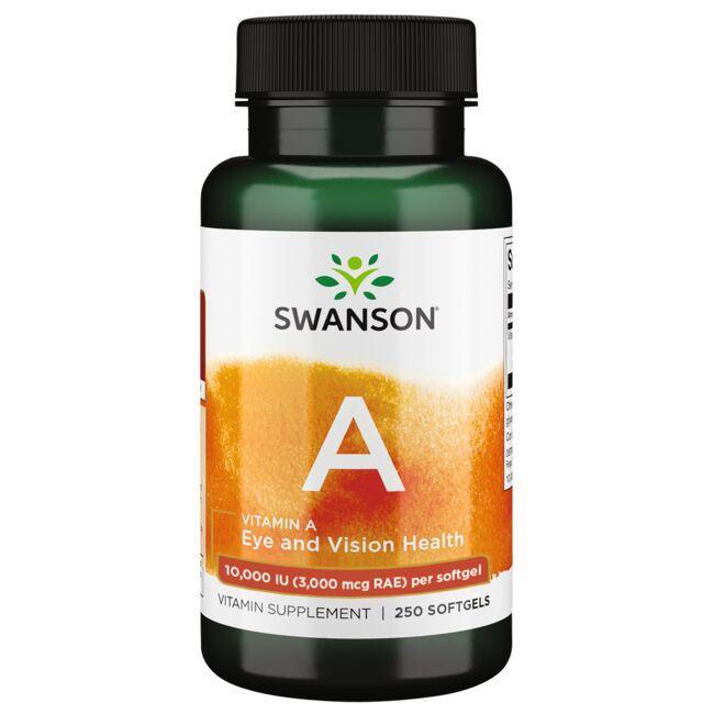 Swanson Premium Vitamin A 10000 IU 250 Softgels