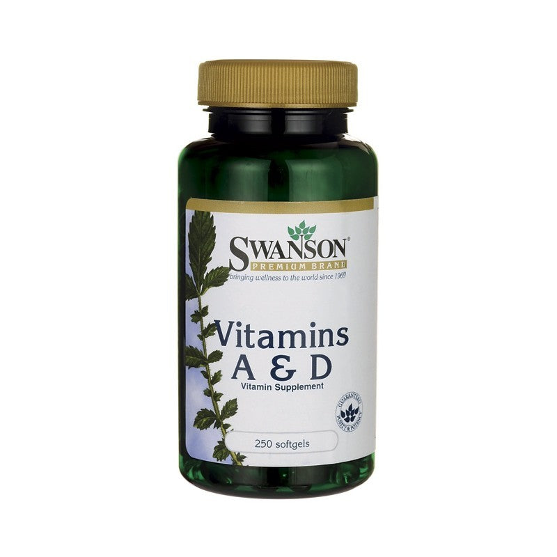 Swanson Premium Vitamin A & D 5000/400IU 250 Softgels