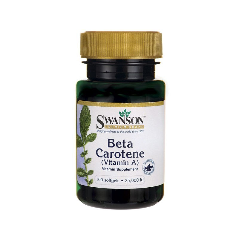Swanson Premium Beta Carotene 25000 IU 100 Softgels