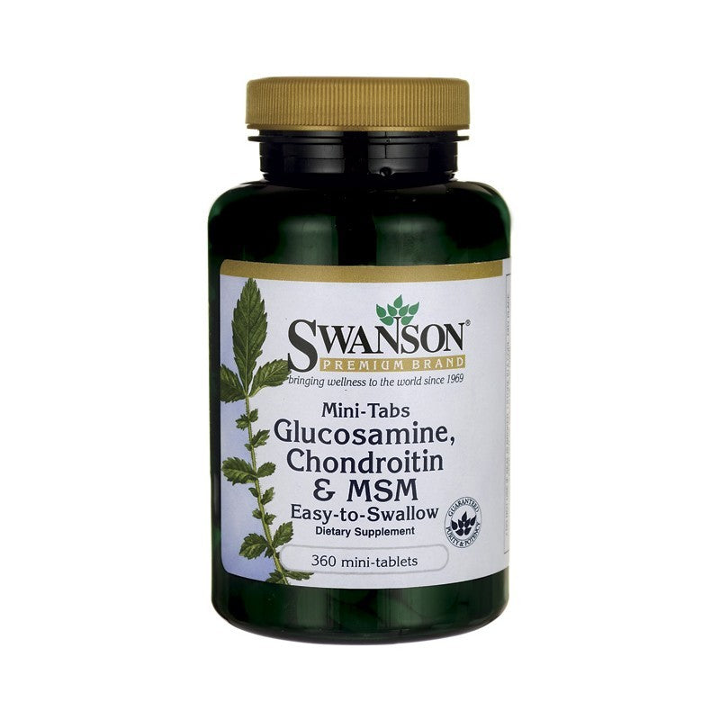 Swanson Premium Mini-Tabs Glucosamine Chondroitin & MSM 750/600/300mg 360 Mini-Tabs