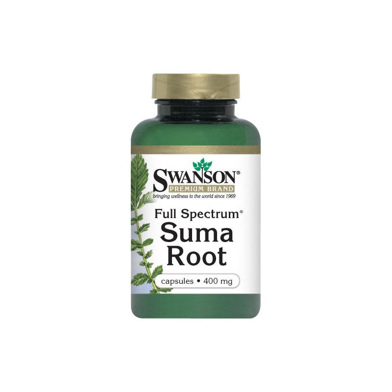 Swanson Premium Full-Spectrum Suma Root 400mg 60 Capsules