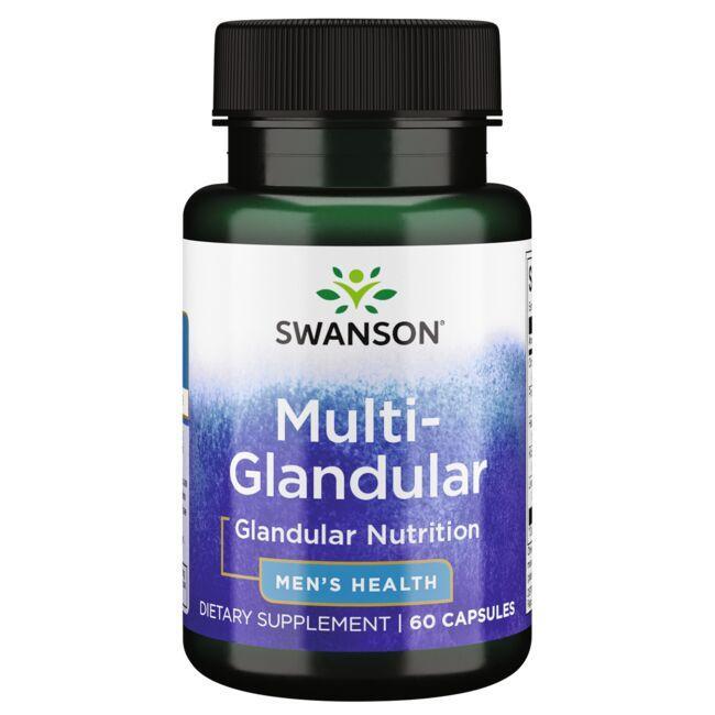 Swanson Premium Raw Multi-Glandular For Men 60 Capsules