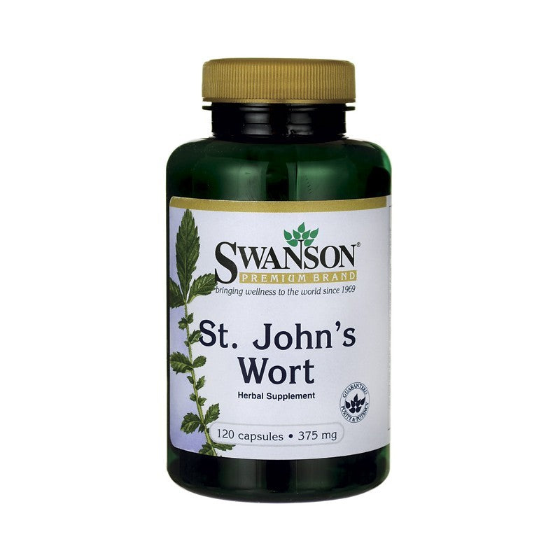 Swanson Premium St. John's Wort 375mg 120 Capsules - Herbal Supplement