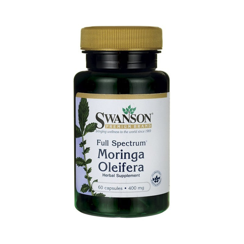 Swanson Premium Full-Spectrum Moringa Oleifera 400mg 60 Capsules