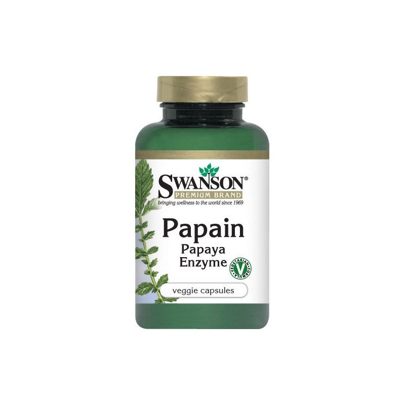Swanson Premium Papain Papaya Enzyme 100mg 90 Veggie Capsules