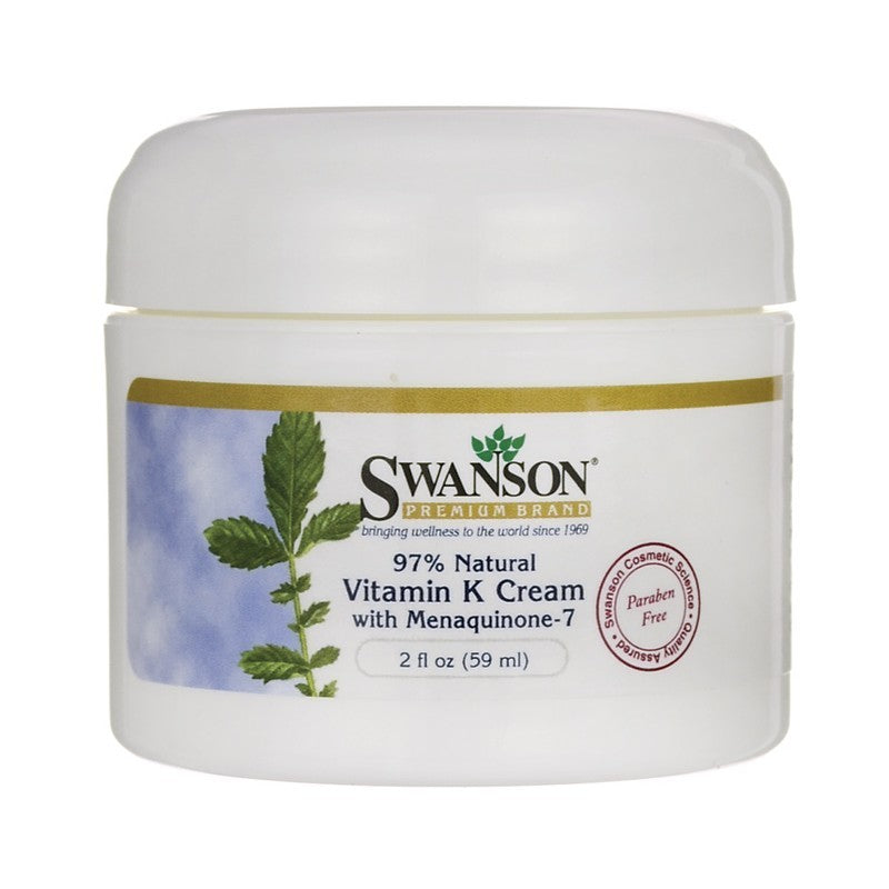 Swanson Premium Vitamin K Cream with Menaquinone-7 97% Natural 59ml 2 fl oz