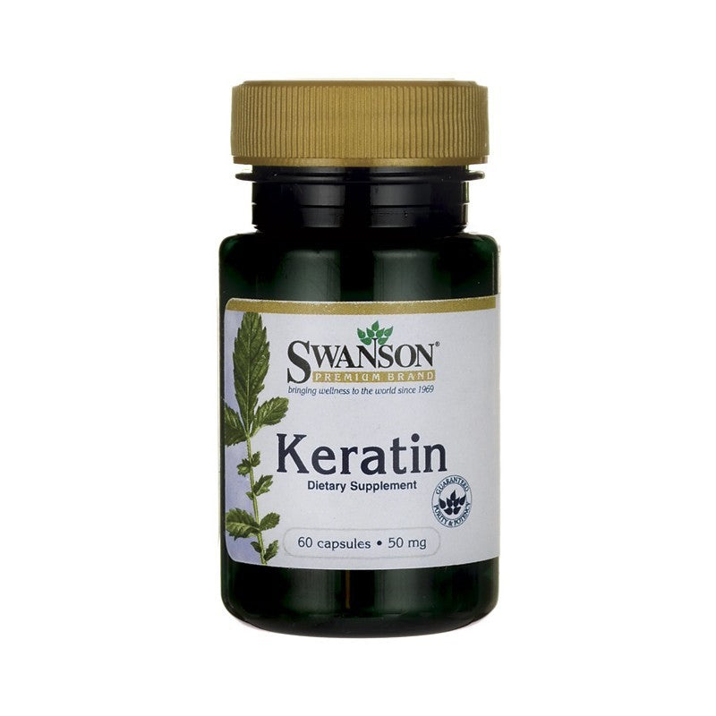 Swanson Premium Keratin 50mg 60 Capsules