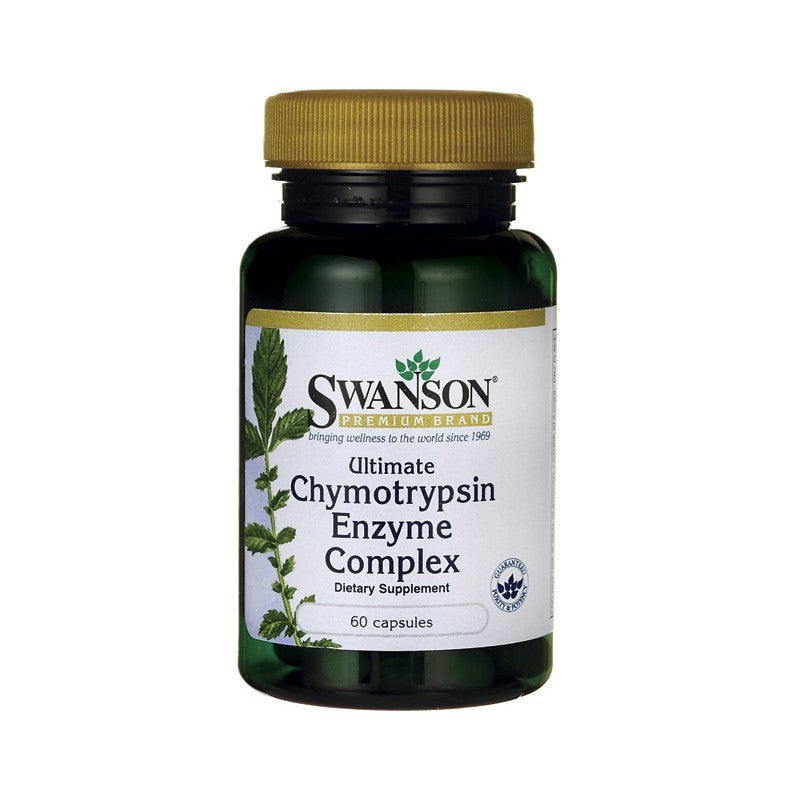 Swanson Premium Ultimate Chymotrypsin Enzyme Complex 60 Capsules