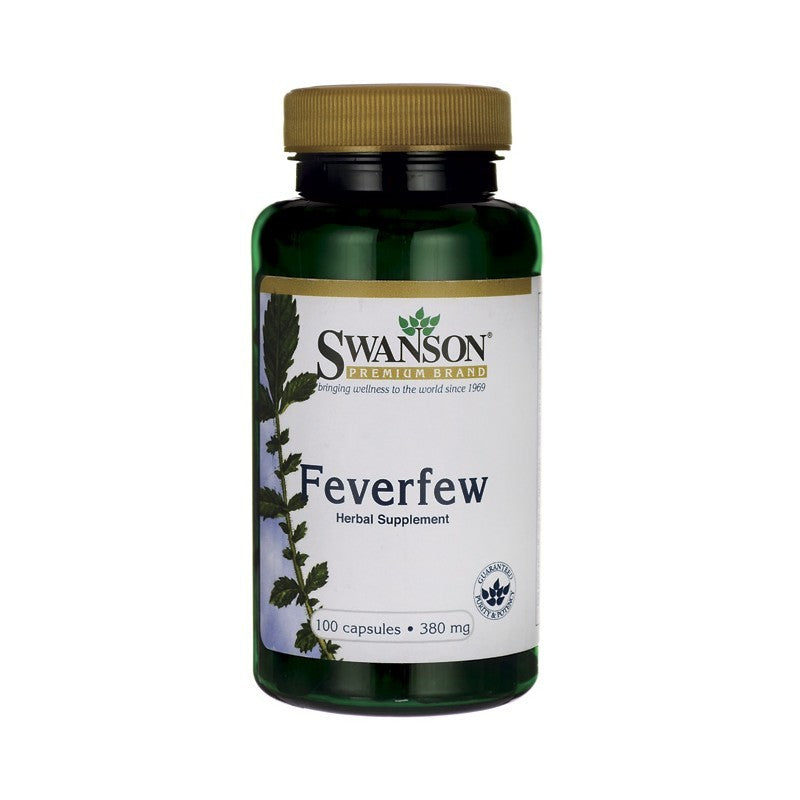 Swanson Premium Feverfew 380Mg 100 Capsules - Herbal Supplement