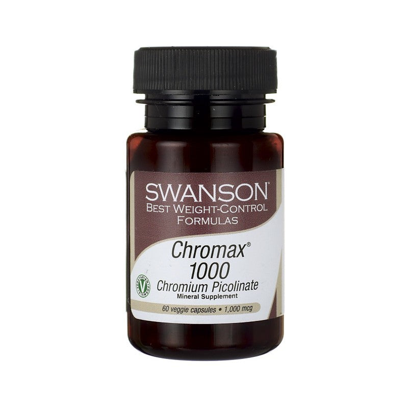 Swanson Best Weight-Control Formulas Chromax 1000 Chromium Picolinate 60Veg Caps