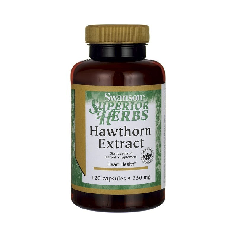 Swanson Superior Herbs Hawthorn Standardised 250mg 120 Capsules