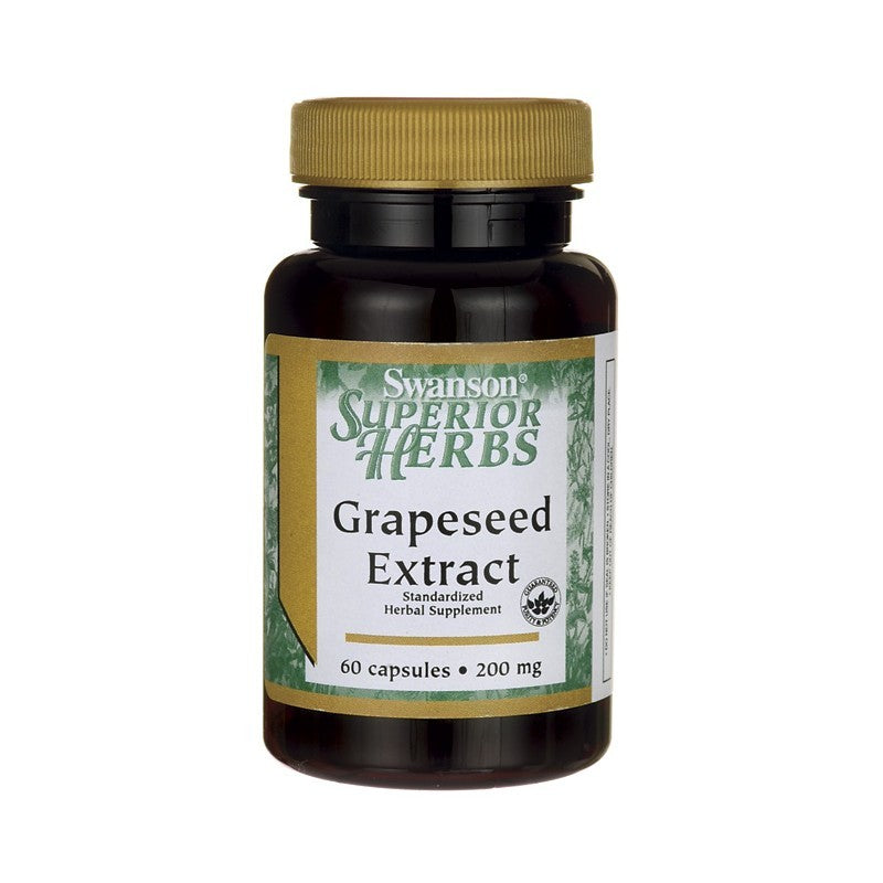 Swanson Superior Herbs Grapeseed 200mg 60 Capsules