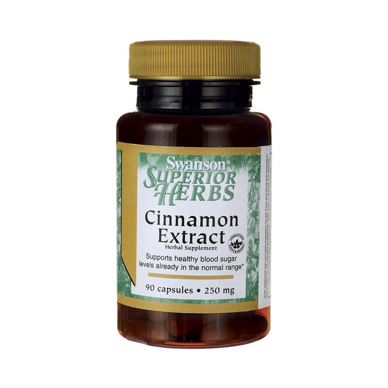 Swanson Superior Herbs Cinnamon Extract 250mg 90 Capsules