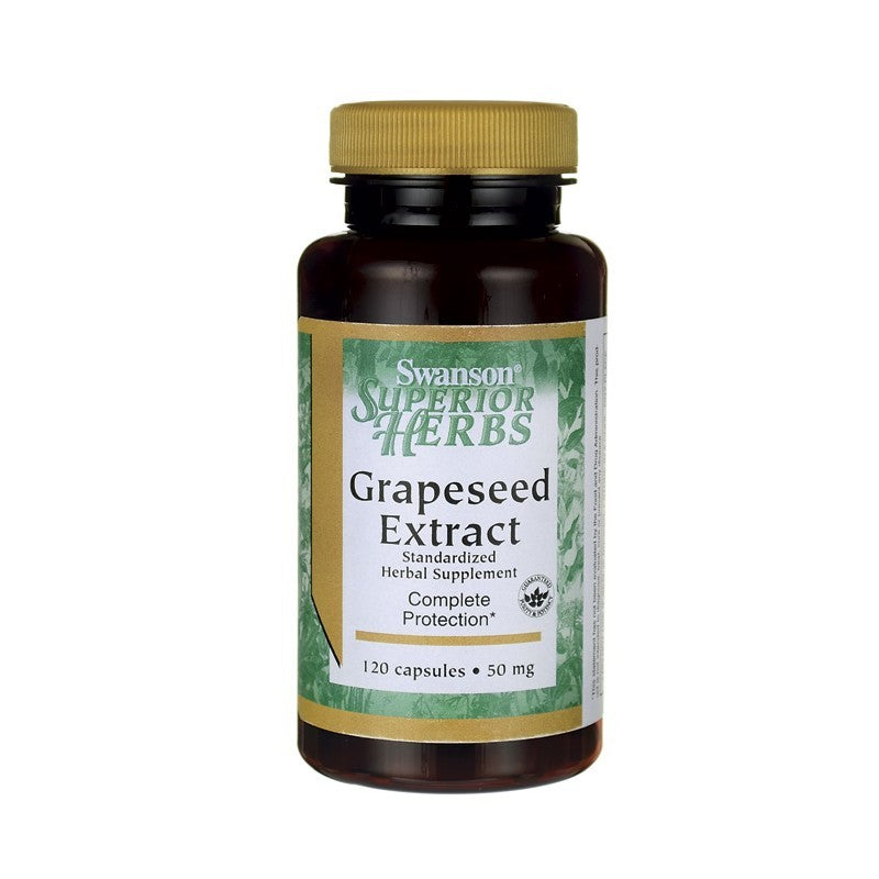 Swanson Superior Herbs Grapeseed Extract (Standardized) 50mg 120 Caps
