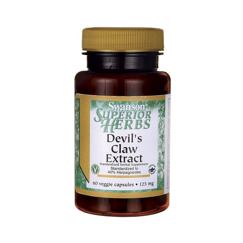 Swanson Superior Herbs Devil's Claw Extract 125mg 60 Veggie Capsules