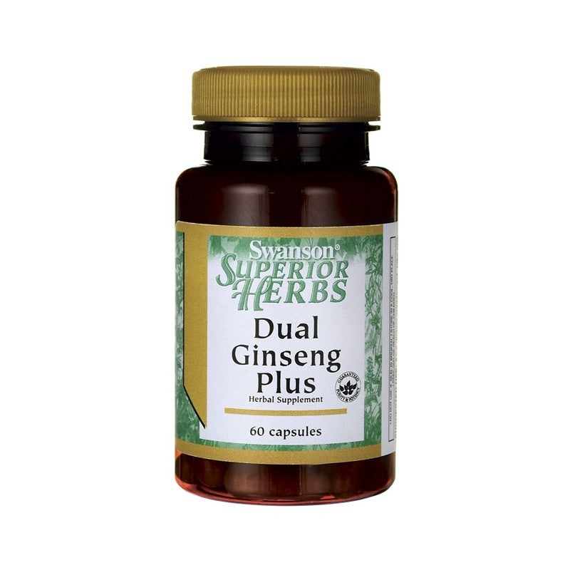 Swanson Superior Herbs Dual Ginseng Plus 60 Capsules