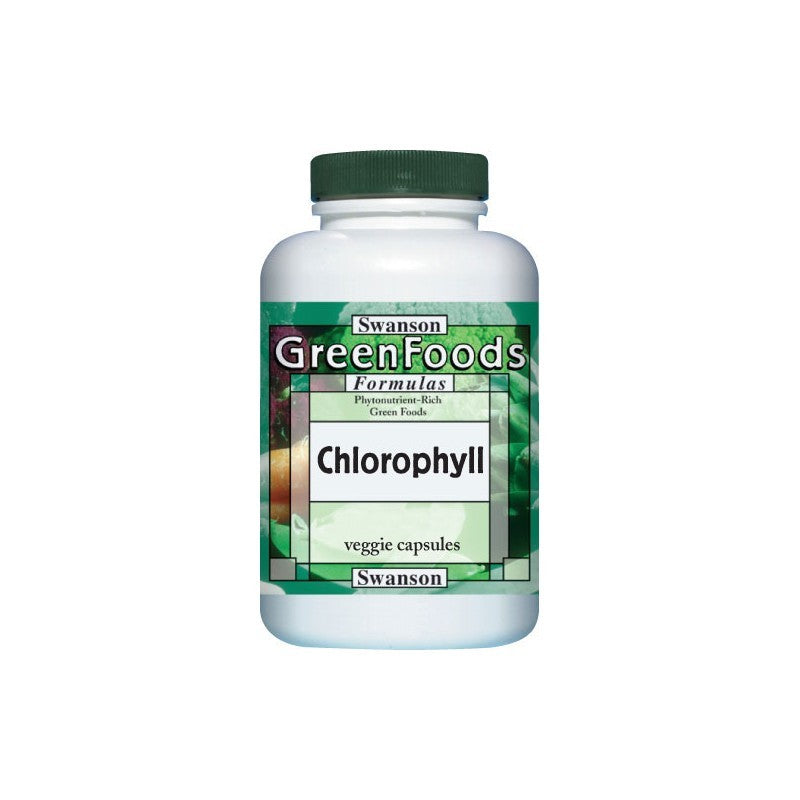 Swanson GreenFoods Formulas Chlorophyll 60mg 300 Veggie Capsules