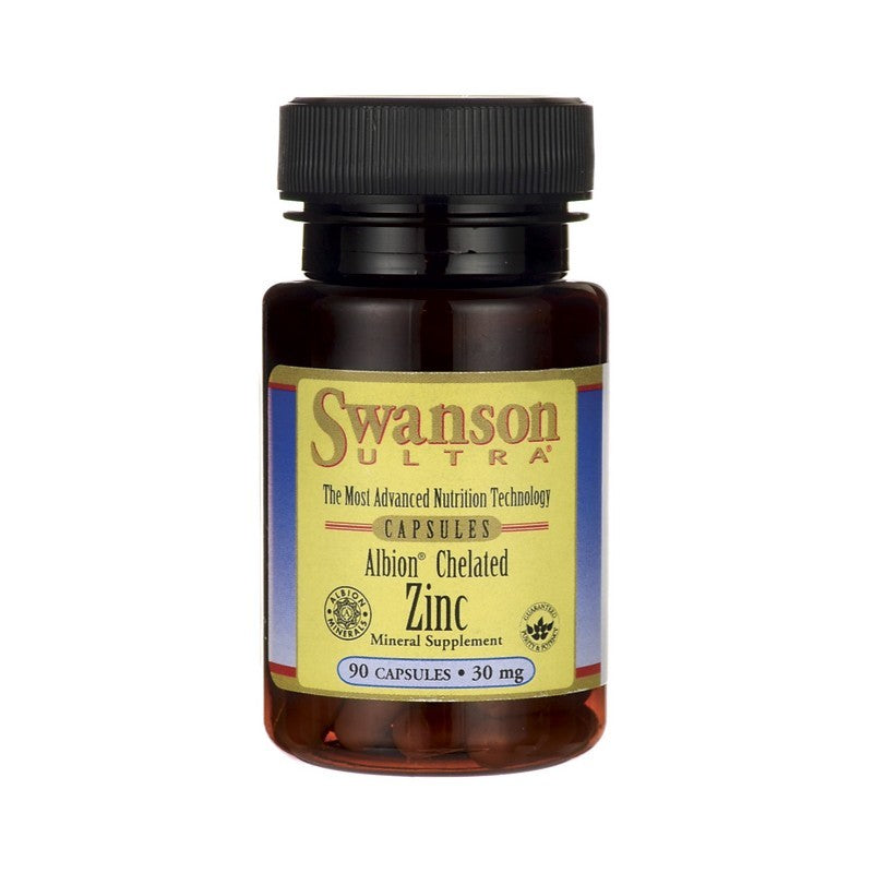 Swanson Ultra Albion Chelated Zinc Glycinate 30mg 90 Capsules