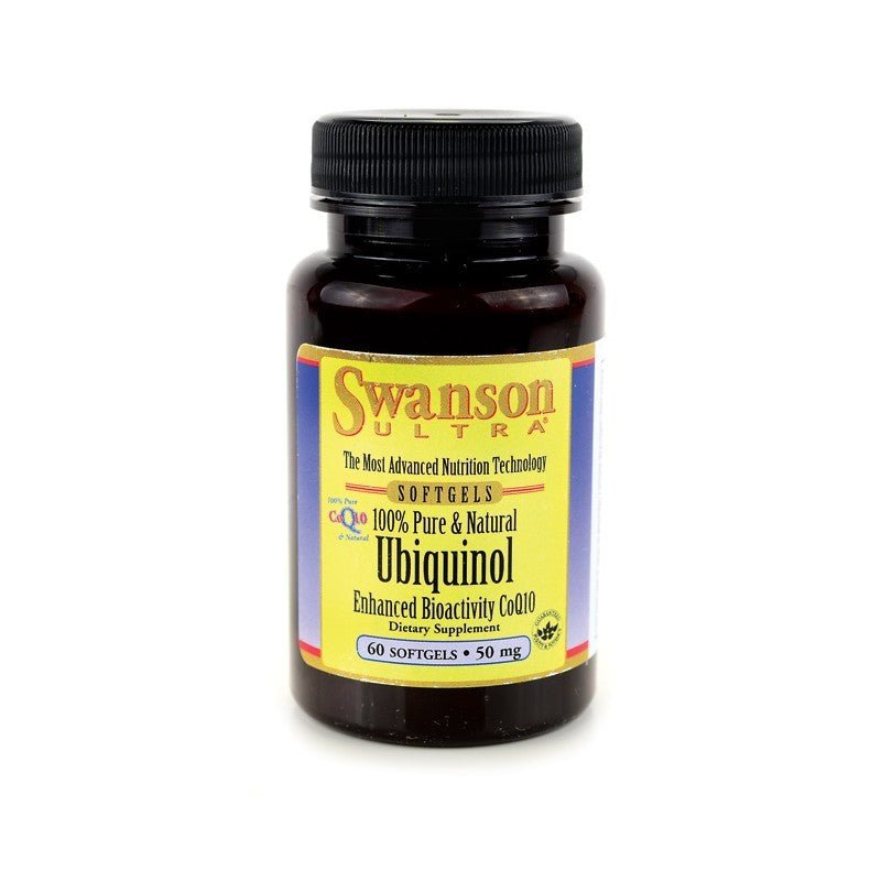 Swanson Ultra 100% Pure & Natural Ubiquinol 50mg 60 Softgels