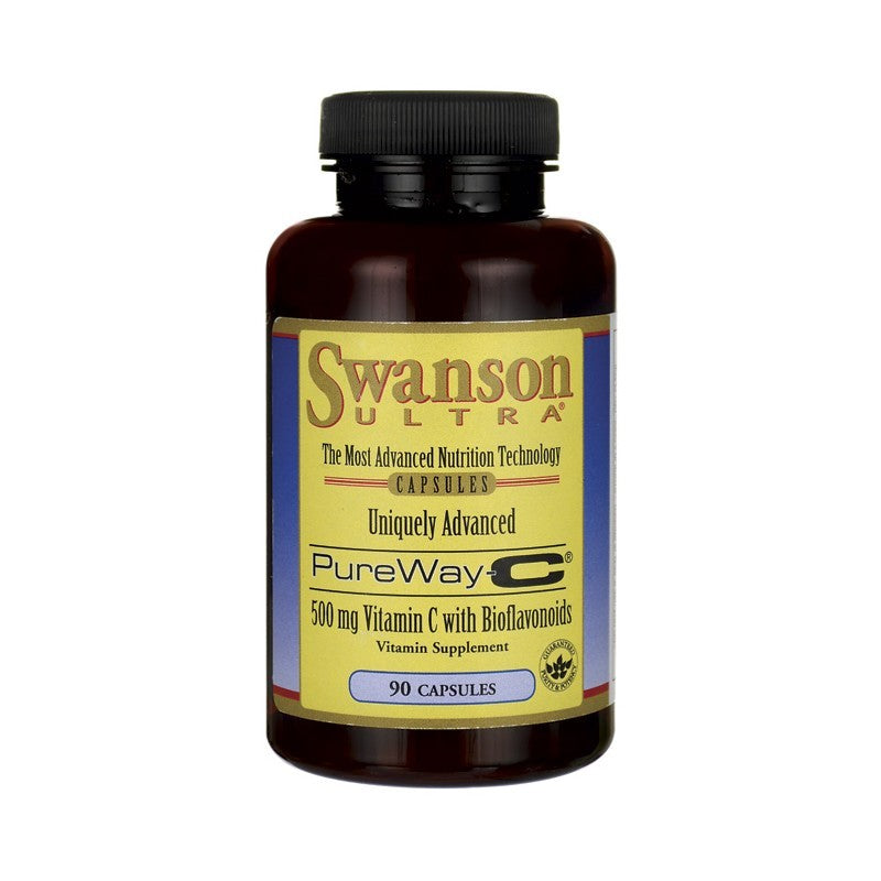 Swanson Ultra Pureway Vitamin C 500mg with BioFlavonoids 500 mg 90 Capsules