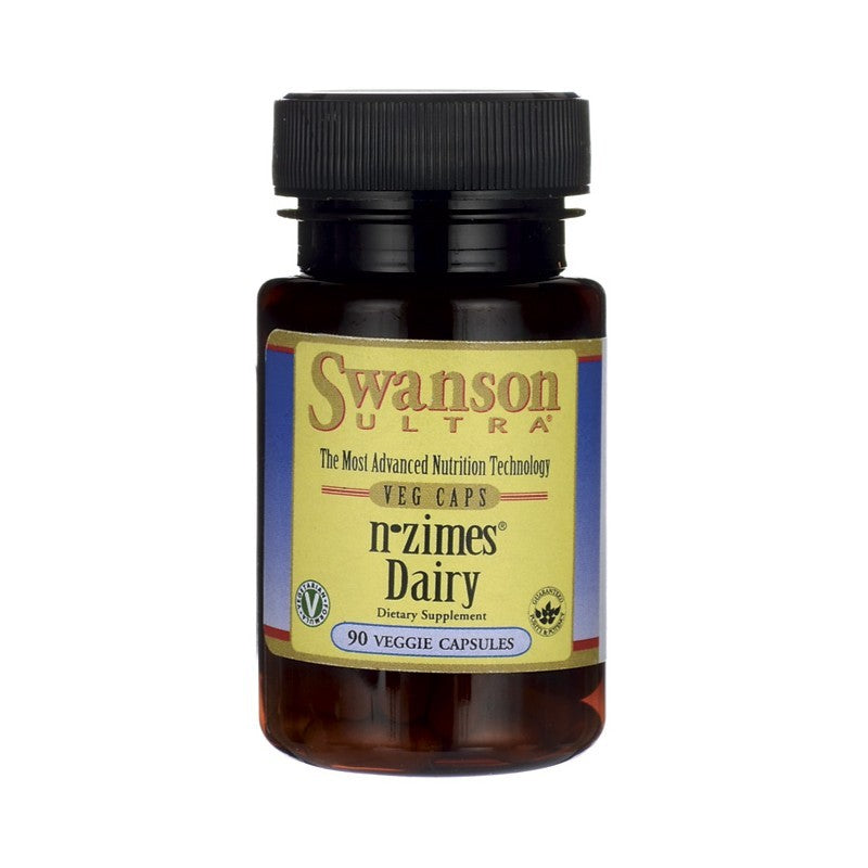 Swanson Ultra N-Zimes Dairy 90 Veggie Capsules