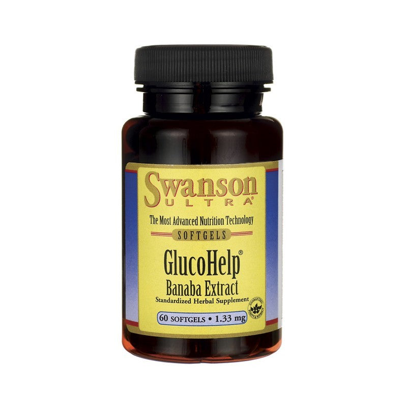 Swanson Ultra GlucoHelp Banaba Extract 1.33mg 60 Softgels