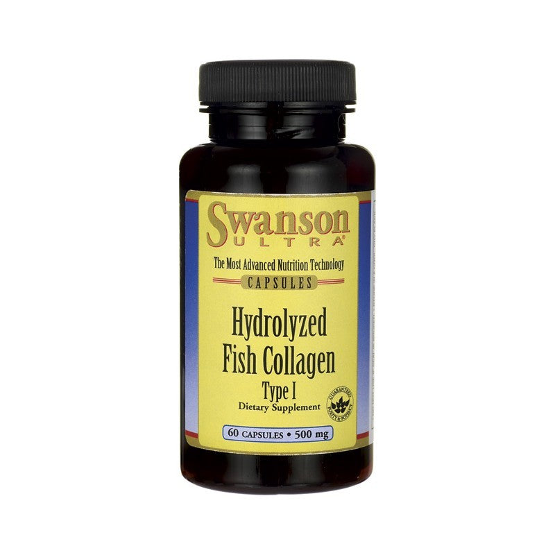 Swanson Ultra Hydrolyzed Fish Collagen Type 1 500mg 60 Capsules