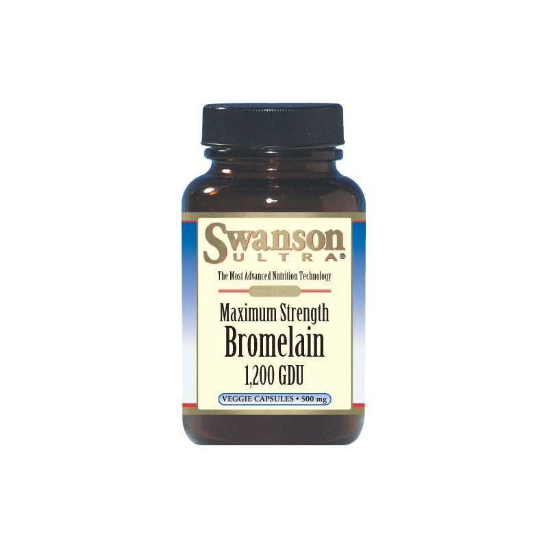 Swanson Ultra Maximum Strength Bromelain 500mg 60 Veggie Capsules