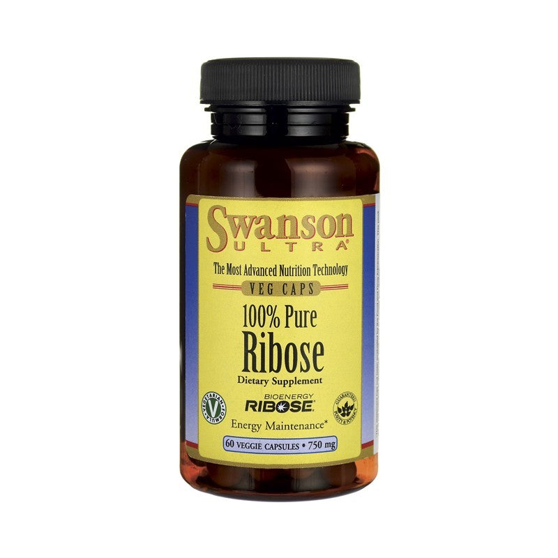 Swanson Ultra 100% Pure Ribose 750mg 60 Veggie Capsules