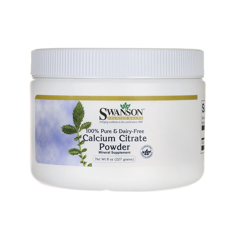 Swanson Premium 100% Pure and Dairy-Free Calcium Citrate Powder