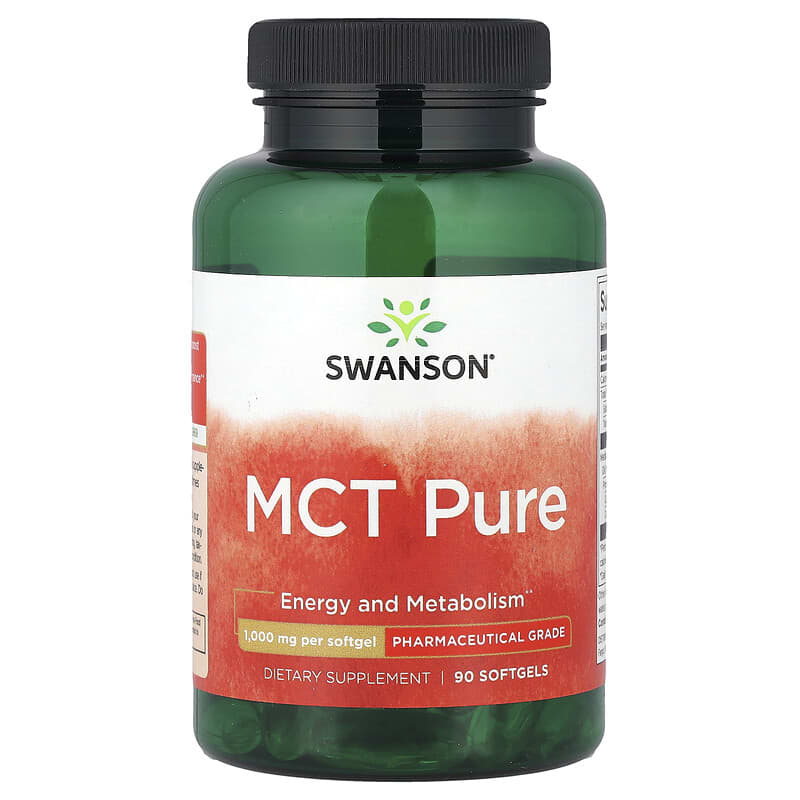 Swanson, MCT Pure, 1,000 mg, 90 Softgels