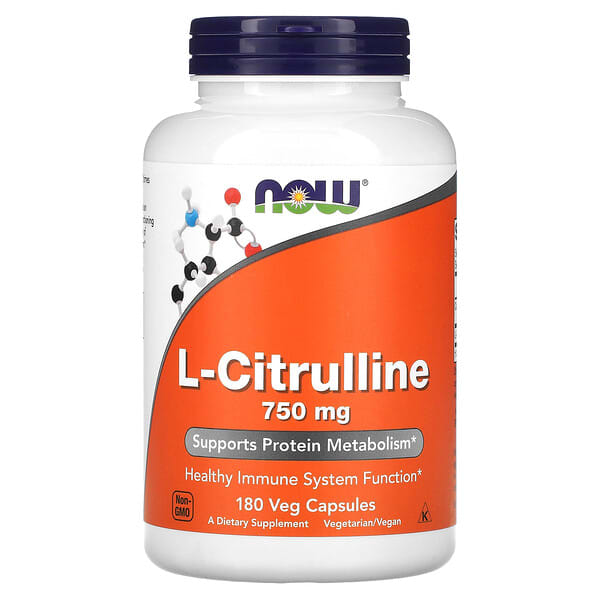 Now Foods L-Citrulline 750mg 180 Capsules