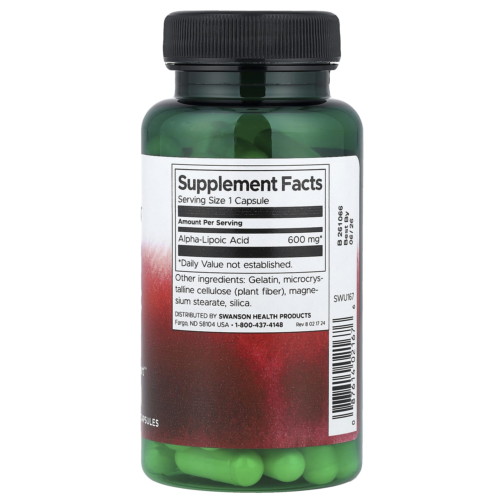 Swanson, Alpha Lipoic Acid, 600 mg, 60 Capsules