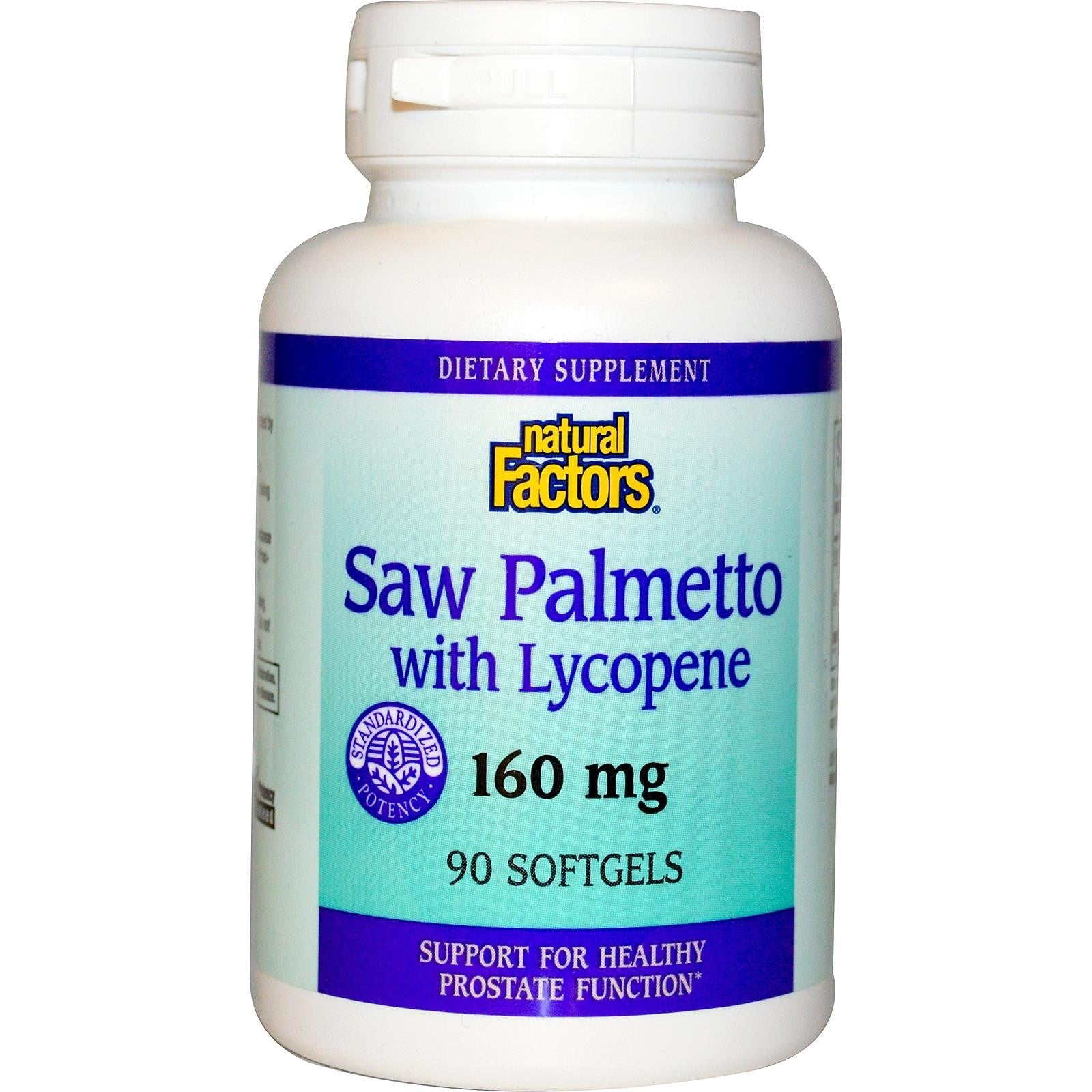 Natural Factors Saw Palmetto with Lycopene 160 mg 60 Softgels