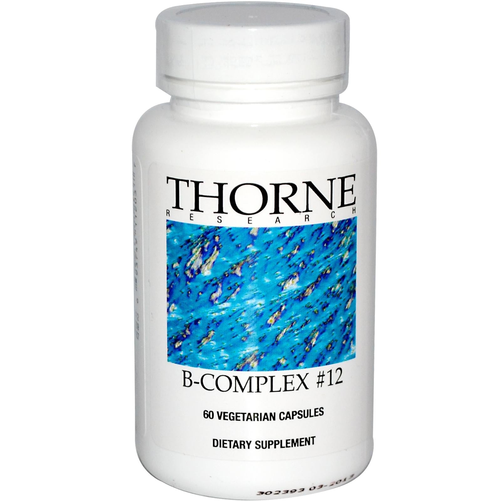 Thorne Research B-Complex 12 60 Veggie Capsules - Dietary Supplement