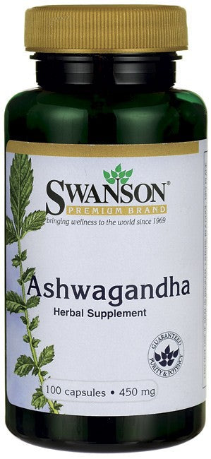 Swanson, Full Spectrum® Ashwagandha, 100 Vegan Capsules (450 mg per Capsule)