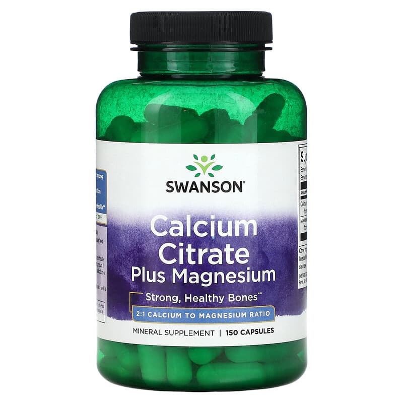 Swanson Premium Calcium Citrate Plus Magnesium 150 Caps