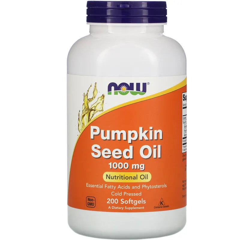 Now Foods, Pumpkin Seed Oil, 1000 mg, 200 Softgels