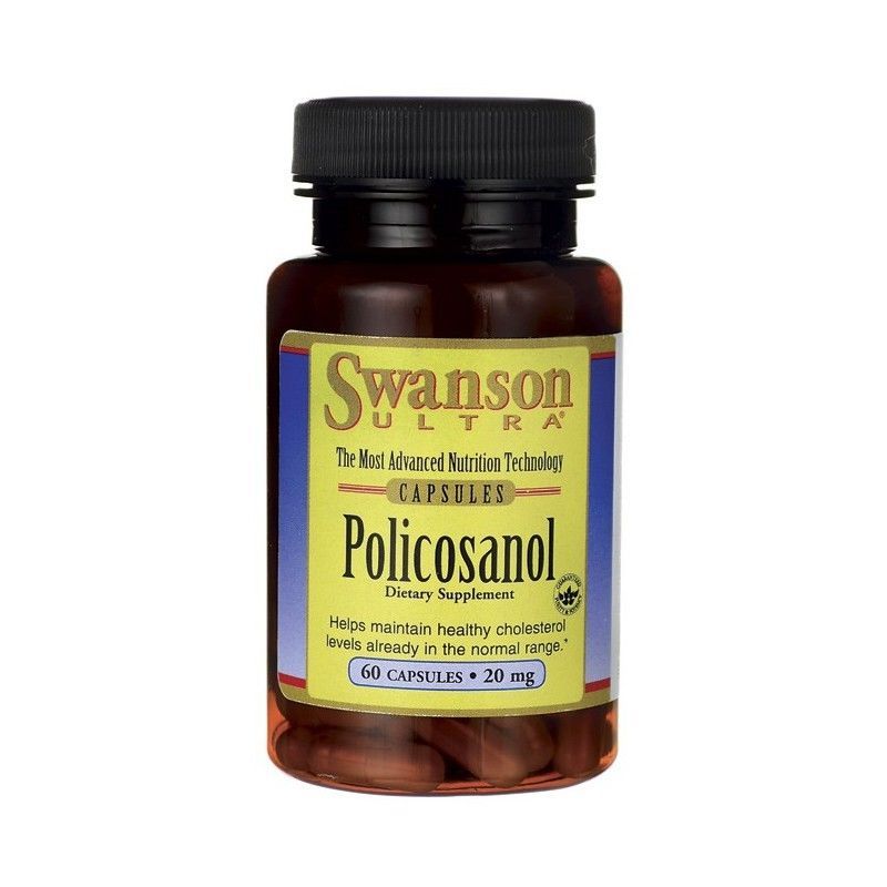 2 x Swanson Ultra Policosanol 20mg 60 Capsules