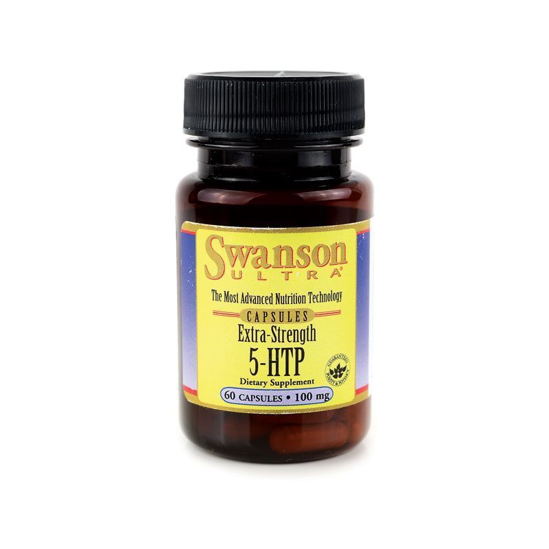 2x Extra Strength 5-HTP 100mg 60 Capsules - Dietary Supplement Swanson Ultra