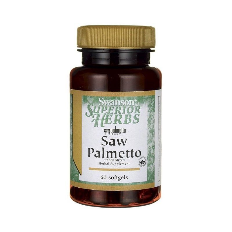 2x Saw Palmetto 320mg 60 Softgels Swanson Superior Herbs