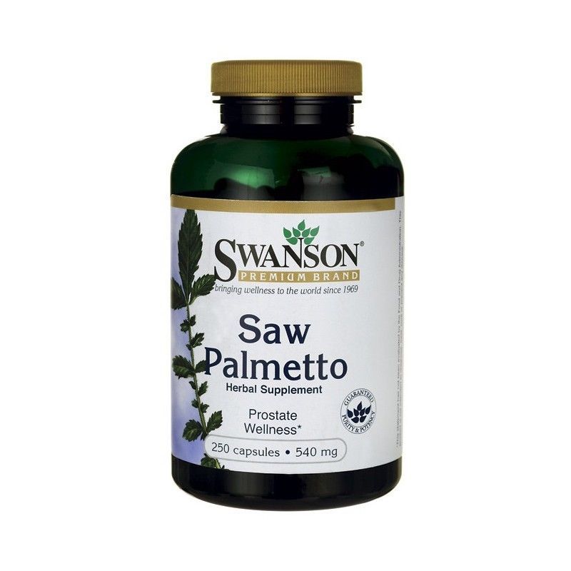 3x Saw Palmetto 540mg 250 Capsules - Herbal Supplement Swanson Premium
