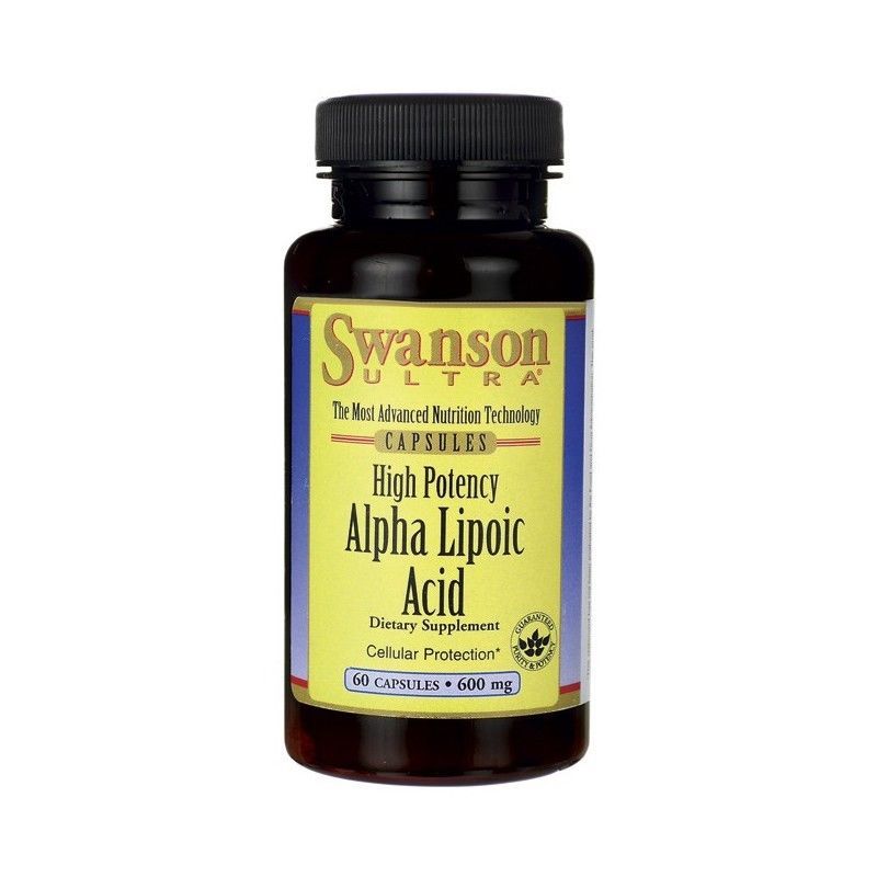 2 x Swanson Ultra Alpha Lipoic Acid 600mg 60 Capsules Alpha Lipoic Acid