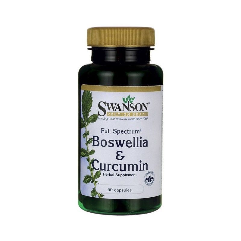 2 x Full-Spectrum Boswellia & Curcumin 60Caps - Swanson Premium